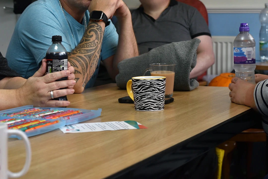 Photograph: People having a conversation